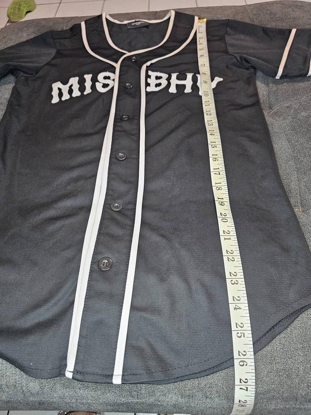 Givenchy MISBHV Clique Jersey Black Unisex - Picture 3 of 5